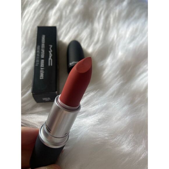 MAC Powder Kiss Lipstick‎ Shade 315 Devoted To Chili - Picture 1 of 5